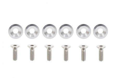 Śrubki ozdobne M8x1.25 15mm D1 Silver