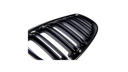 Grill sportowy podwójne żeberka Matt Black BMW 3 E92 E93 przed liftem 2005-2010