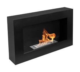 Biokominek wiszący 650x400 Box czarny strukturalny mat