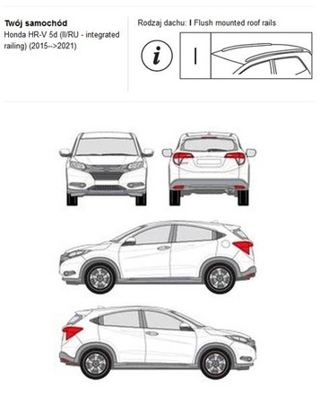 Bagażnik dachowy CRUZ AIRO FIX DARK Honda HR-V 15-21