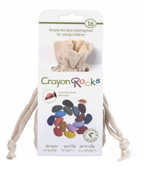 Kredki Crayon Rocks w aksamitnym woreczku - 16 kolorów