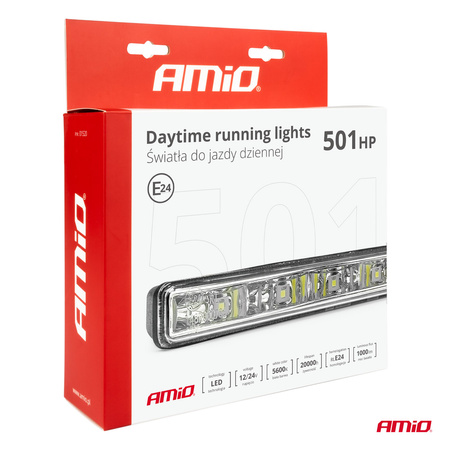 Światła do jazdy dziennej AMiO DRL 501 HP AMIO-01520