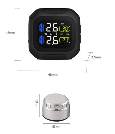TPMS Czujnik ciśnienia i temperatury Motocykl bezprzewodowy