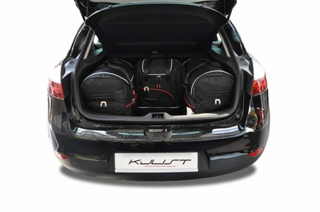 RENAULT MEGANE HATCHBACK 2008-2015 TORBY DO BAGAŻNIKA 4 SZT