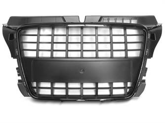 Grill atrapa Audi A3 08-12 S8 LOOK GLOSSY BLACK