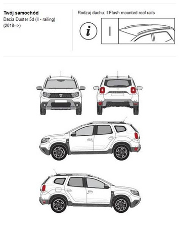 Bagażnik dachowy CRUZ S-FIX Dacia Duster II