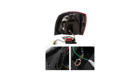 Zestaw Lamp Tylnych Dynamic LED Red Clear VW POLO V 2009-2014