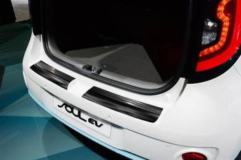 Kia Soul II EV Czarna Nakładka (listwa) ochronna na zderzak tylny