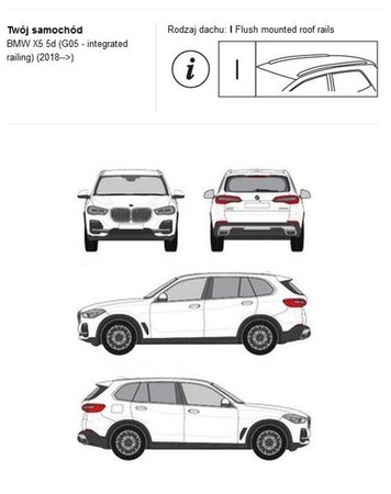 Bagażnik dachowy CRUZ AIRO FUSE BMW X5 G05