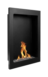 Biokominek wiszący Vertical czarny strukturalny mat