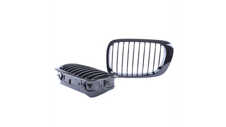 Grill sportowy pojedyncze żeberka Gloss Black BMW 3 E46 przed liftem 1999-2003