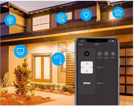 Gniazdko wifi gosund sp112 android ios tuya 2x usb