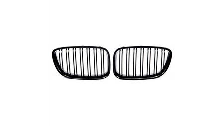 Grill sportowy podwójne żeberka Matt Black BMW 5 F07 2013-2017