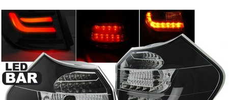 LAMPY BMW SERIA 1 E87 E81 04-07 BLACK LED BAR