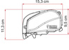 Markiza dachowa w kasecie F80s 450 Polar White Royal Grey - Fiamma