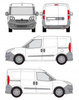 Platforma dachowa bagażowa Opel Combo D L1 H1 CRUZ