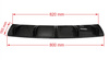 Uniwersalny dyfuzor tylnego zderzaka Black Carbon look