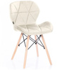 KRZESŁO SILLA TAPICEROWANE NOWOCZESNY DESIGN DREWNO DO SALONU JADALNI