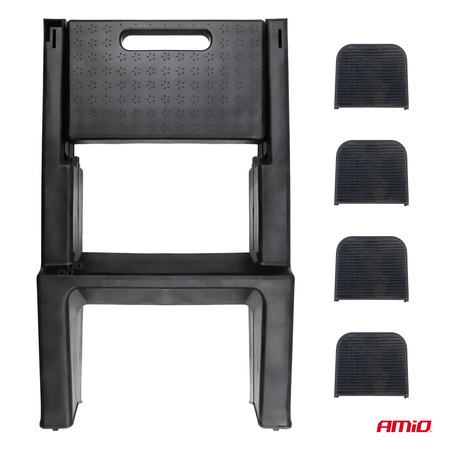 Taboret drabinkowy składany 51,5cm 150kg AMIO-04267