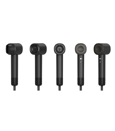 SUSZARKA DO WŁOSÓW 5w1 CZARNA WIELOFUNKCYJNA 3 PRĘDKOŚCI NAWIEWU 3 POZIOMY TEMPERATURY ZIMNY NAWIEW JONIZACJA DO SUSZENIA LOKÓW WYGŁADZANIA