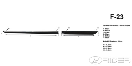 Seat Altea XL listwy boczne