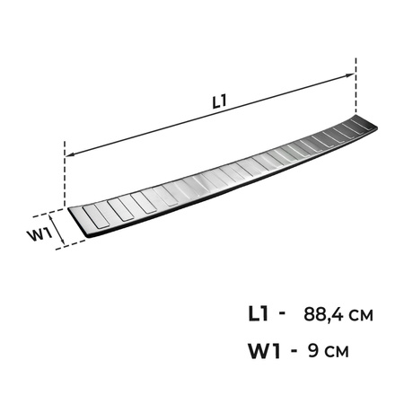 Listwa tylnego zderzaka Mercedes-Benz C-Klasa S205 Kombi IV 2014-2021