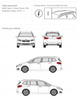 Bagażnik dachowy belki BMW 2 Grand Tourer F46 DARK