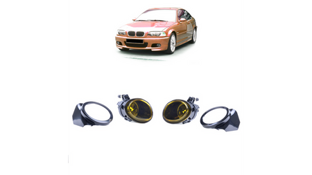 Zestaw lamp przeciwmgielnych Yellow  BMW 3 (E46) Coupe Cabrio Sedan Touring 5 (E39) Sedan Touring 1998-2006