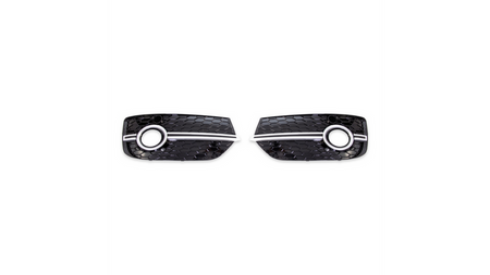 Ramki do halogenów Chrome & Black AUDI Q3 przed liftem 2011-2015