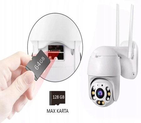 KAMERA IP OBROTOWA FULL HD WIFI ZEWNĘTRZNA 5MP 64GB