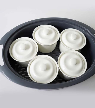 POJEMNIK NAKŁADKA PAROWAR MISA SITKO DODATKOWY POZIOM CZĘŚĆ ZAMIENNA DO THERMOMIXA ROBOTA KUCHENNEGO DO GOTOWANIA ODCEDZANIA