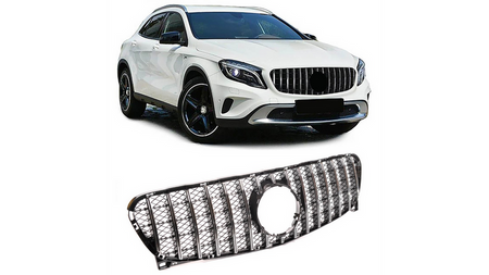 Grill sportowy GT Chrome & Black MERCEDES GLA-Class X156 przed liftem 2014-2017