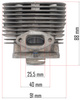 Cylinder tłok zestaw do dmuchawy RTODL0059-CT