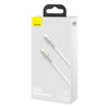 Kabel USB-C na Lightning Baseus Cafule, PD, 20W, 1m biały