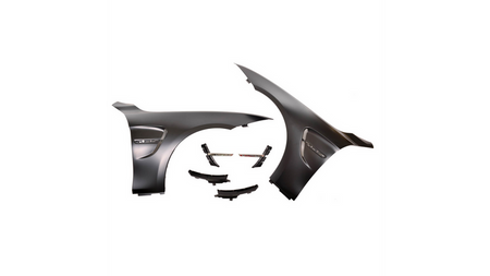 Zestaw przednich błotników z bocznymi otworami wentylacyjnymi Black BMW 4 F32 F33 F36 2013-obecnie