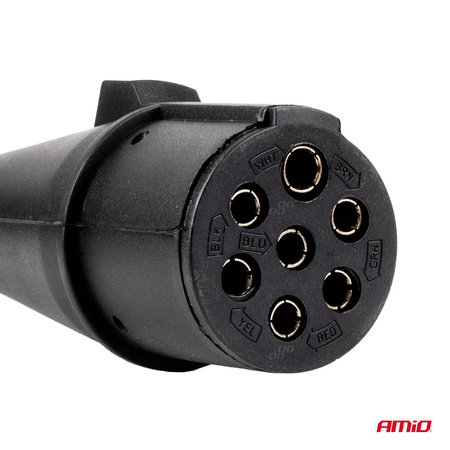 Przewód spiralny naczepy TIR 2x 7 PIN typ N 5m 24V AMIO-04380