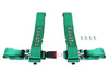Pasy sportowe 4p 3" Green - Takata Replica