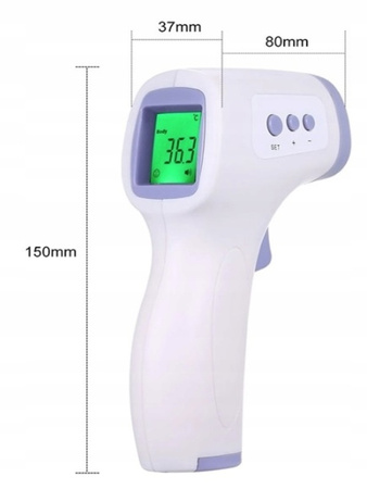 TERMOMETR BEZDOTYKOWY NA PODCZERWIEŃ LEKARSKI