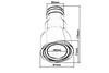 Końcówka tłumika 81x71mm wejście 50mm VW Polo