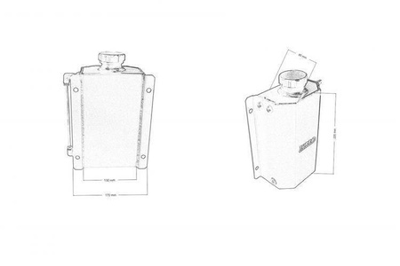 Oil catch tank 2L TurboWorks Czarny