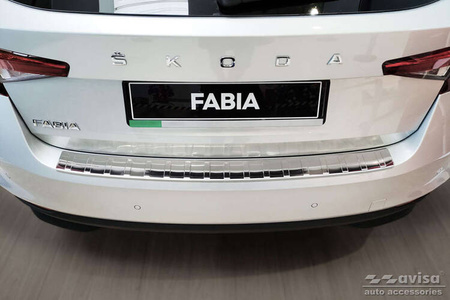 Nakładka na zderzak tylny do Skoda Fabia 4 Hatchback (Stal)