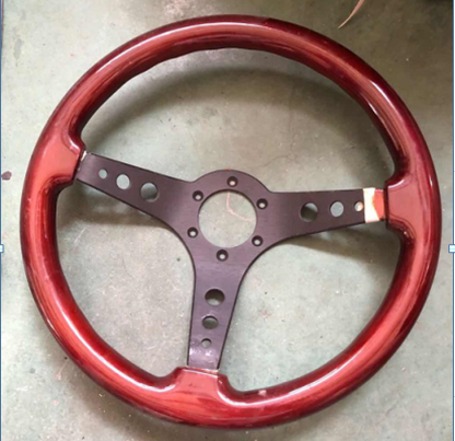 Kierownica drewniana RACING, DIA 350mm