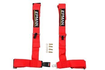 Pasy sportowe 4p 3" EPMAN Red