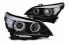 Lampy Xenon black ringi led do BMW E60 e61 05-07