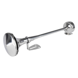 Klakson fanfara sygnał dźwiękowy chrom 520 mm 12V 24V HighTone AMIO-04077