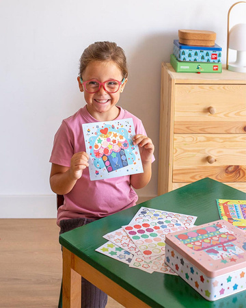 Zestaw kreatywny z naklejkami Apli Kids - Przyjęcie