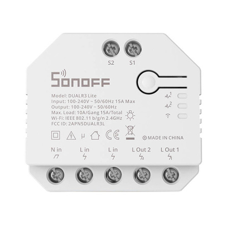 Inteligentny przełącznik WiFi Sonoff Dual R3 Lite