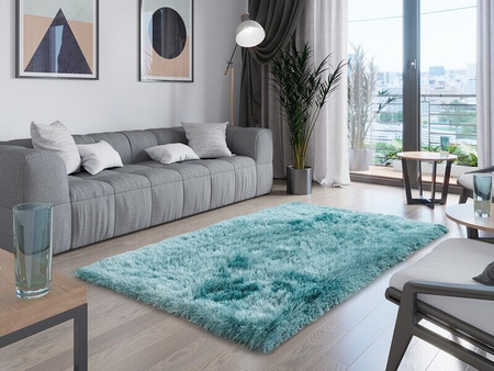 DYWAN FLORO 100 X 150 CM SHAGGY DŁUGI MIĘKKI WŁOS DO SALONU I SYPIALNI