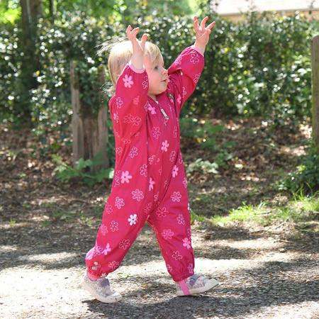 Kombinezon przeciwdeszczowy z podszewką All In One LittleLife - Flowers 12-18m