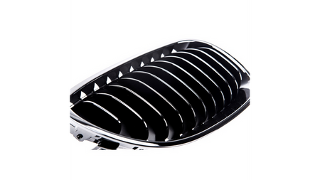 Grill sportowy pojedyncze żeberka Gloss Black  BMW 5 (E60) Sedan (E61) Touring 2003-2010